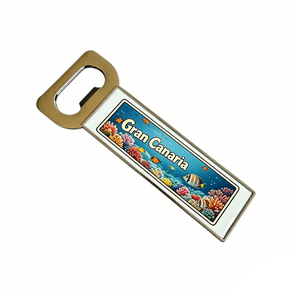 Abridor de Botellas Magnético para Refrigerador, Portátil, con Logotipo Personalizado, Regalo de Viaje, Carbon <span class=keywords><strong>Tenerife</strong></span> Gran Canaria Lanzarote Formentera - Product Image 3