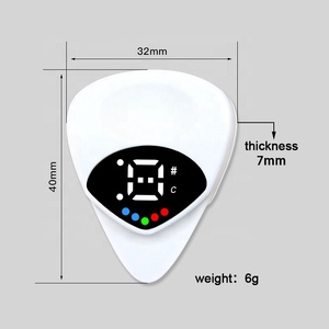 Bán Buôn Hot Phong Cách Điều Chỉnh Và Chọn Hai-Trong Một Ba-Màu Đèn Nền Biểu Tượng Tùy Chỉnh Guitar Picks Tuner Với Pin - Product Image 4