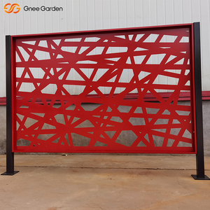 Panneau de clôture en acier corten découpé au laser rouge portable, écologique, durable, pour l'intimité du jardin, clôture métallique pour la sécurité en extérieur - Product Image 3