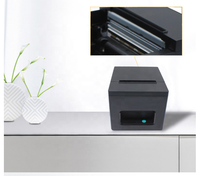 Imprimante de bureau Imprimante de reçus thermique sans fil 80mm Imprimante sans encre compatible avec iOS Android et ordinateur portable pour le bureau