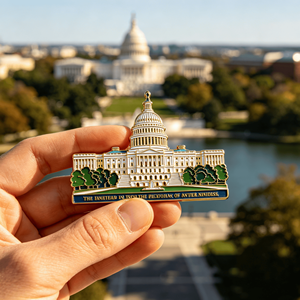 Custom Zinc Alloy Metal Promotion Fridge Magnet City Landmark Enamel 3d Refrigerator Magnet Travel Souvenir Home Decor Gift - Product Image 1