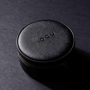 Customized Logo Modern High Quality PU Leather <b>Round</b> Travel Necklace Jewelry Storage <b>Box</b> Earring Ring Velvet Business <b>Gift</b> <b>Box</b> - Product Image 5