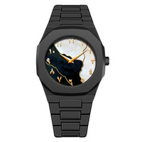 Jam Tangan Pria Mewah Anti Air Warna Hitam, Penunjuk Waktu Sholat Azan Islami Arab, Promo Hot Sale
