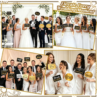 Accessoires de photomaton de mariage personnalisés en PVC, ensemble de panneaux en mousse de 5 mm, panneaux pour les mariés et les alliances, impression recto-verso, décorations de fête, accessoires de photomaton