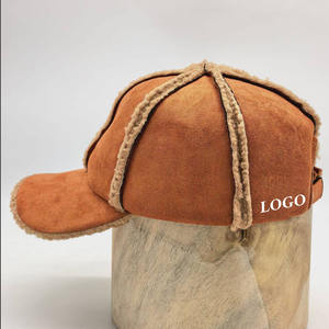 หมวกเบสบอลผ้าขนแกะอุ่นหนา6แผงสำหรับทั้งชายและหญิงวินเทจใส่ได้ทั้งชายและหญิงปักโลโก้ได้ตามต้องการสำหรับธุรกิจผู้ใหญ่ - Product Image 3