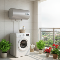 Chauffe-eau électrique compact et peu encombrant - Chauffe-eau pour maison de location avec protection anti-fuite
