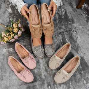 Women Bow Knot Ballet Flat <b>Shoes</b>,Casual Loafers <b>Shoes</b> for Ladies,Slip-On Moccasins for Daily Walking & Office - Product Image 1