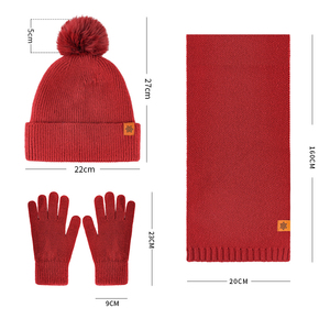 <span class=keywords><strong>Bonnet</strong></span> en tricot torsadé <span class=keywords><strong>avec</strong></span> logo personnalisé pour femmes, <span class=keywords><strong>avec</strong></span> écharpe assortie et <span class=keywords><strong>gants</strong></span> chauds Ensembles de chapeaux et <span class=keywords><strong>gants</strong></span> écharpe classique pour temps froid quotidien - Product Image 3