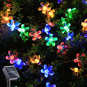 โคมไฟ LED พลังงานแสงอาทิตย์ ไฟประดับดอกไม้บาน IP65 พลาสติกกันน้ำ สำหรับสวนกลางแจ้ง - Product Image 3