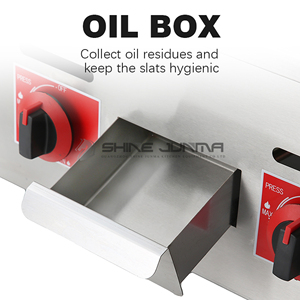 Griglie Commerciali all'Ingrosso, Piastra <span class=keywords><strong>a</strong></span> <span class=keywords><strong>Gas</strong></span> Industriale, <span class=keywords><strong>Macchina</strong></span> per Grigliare in Acciaio Inox per Ristoranti - Product Image 5