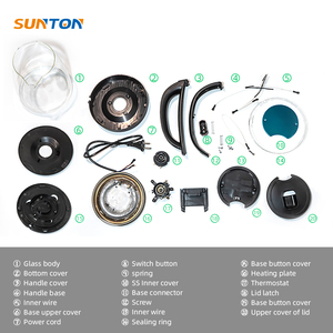 Usine SUNTON vend directement des pièces de bouilloire électrique en verre pour usage domestique, OEM, sur mesure, CKD, SKD. - Product Image 5