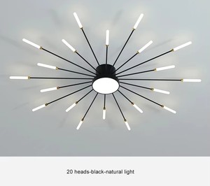 Lampadari LED Moderni e Semplici di Lusso con Telecomando, Dimmerabili, Alta Resa Cromatica 90, in Acrilico per Soggiorno e Camera <span class=keywords><strong>da</strong></span> Letto - Product Image 3