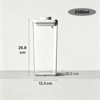 Boîte de rangement pour pâtes en plastique sans BPA de 25 cm avec couvercle hermétique, boîte de conservation sous vide pour nouilles, spaghetti, produits secs