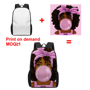 กระเป๋าเรียนเด็กพิมพ์ลายตามสั่ง กระเป๋าเป้เด็กผู้หญิง Mochila Escolar กระเป๋าโรงเรียนแบบกำหนดเอง ผ้าลายวินเทจ กระเป๋าเป้เด็กผู้ชาย  ขั้นต่ำ 1 ชิ้น - Product Image 2