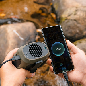 Ventilateur portable mini <span class=keywords><strong>LFLF</strong></span> 8000 mAh avec batterie, rechargeable, pour camping en extérieur, lampe de poche électrique de refroidissement pour la taille, usage domestique - Product Image 6