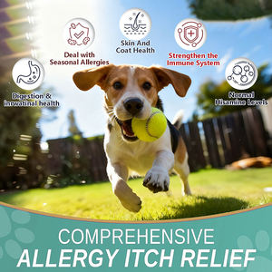 Suppléments à mâcher OEM pour le soulagement des démangeaisons des chiens, quercétine + propolis d'abeille, soutien immunitaire, suppléments pour chiens de marque privée de marque privée - Product Image 3