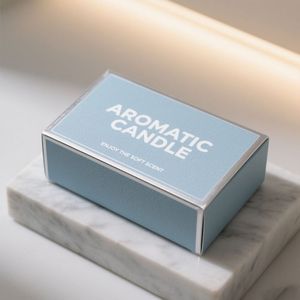 Boîte d'emballage en papier ondulé personnalisée avec logo, pliable, pour produits de soin de la peau, cosmétiques, bougies, parfums, bijoux, taille personnalisée - Product Image 6