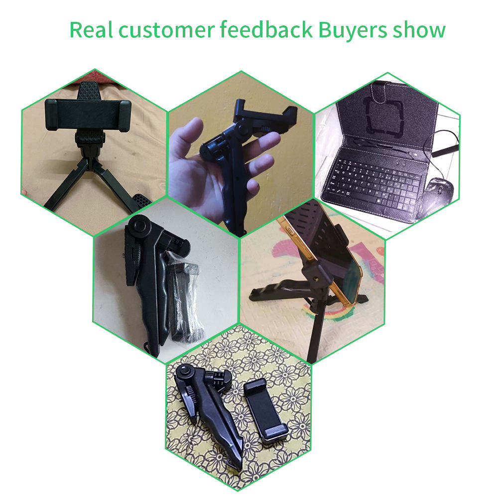 Handheld Grip Stabilizer Phone Camera Tripod Holder Selfie Stick Handle Holder Stand for Gopro iPhone Xiaomi Huawei Phone