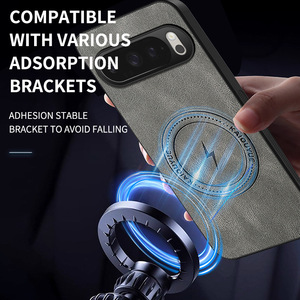 Funda Protectora para Teléfono con Carga Inalámbrica Magnética con Patrón de Cuero, Nuevo Modelo, para Google <span class=keywords><strong>Pixel</strong></span> 6 <span class=keywords><strong>6A</strong></span> 7 8 8A 9 9A 10 11Pro XL - Product Image 6