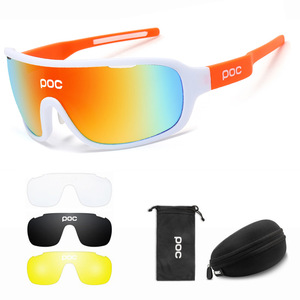 Gafas de sol deportivas MTB de alta calidad, gafas polarizadas para montar en bicicleta con <span class=keywords><strong>lentes</strong></span> TAC verdes, blancas y rojas para ciclismo de montaña - Product Image 3