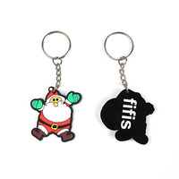 Porte-clés personnalisé en PVC souple, gaufré 2D/3D, en caoutchouc, avec logo abstrait, breloque de sac, cadeau promotionnel, souvenir, vente en gros
