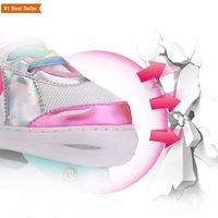Istaride Verstellbare, robuste Outdoor-Rollschuhe für Jungen und Mädchen von 3-6 Jahren, wasserdicht, ABEC-7-Lager, sicher, lustig, leuchtende PU-Rollen