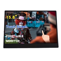 Monitor Portátil Táctil OEM ODM de 15.6 Pulgadas con Puerto Tipo-C, Interfaz USB, Panel LED TFT para Laptop, PC y Teléfono Móvil