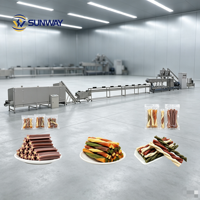 Equipo de Procesamiento de Snacks Masticables para Mascotas, Tiras Resistentes al Desgaste, Textura Uniforme, Extrusión Estable