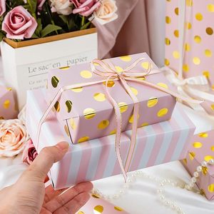 Pink Gold And Luxury <b>Yellow</b> Polka Dot Double-Sided Metallized Gift <b>Wrapping</b> <b>Paper</b> Roll for Party and Wedding Packaging - Product Image 3