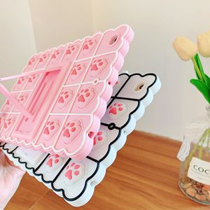 Custodia morbida per <span class=keywords><strong>Tablet</strong></span> in silicone 3D Cute Cartoon Cat Paw con tracolla Fidget Toy <span class=keywords><strong>Cover</strong></span> per iPad <span class=keywords><strong>MiNi</strong></span> 6 Case - Product Image 6