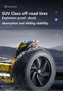 Ul2272 CE chứng nhận 8.5 inch <span class=keywords><strong>Hoverboard</strong></span> mọi địa hình <span class=keywords><strong>350W</strong></span> động cơ kép Xe tay ga điện 2 bánh tự cân bằng thiết kế off-road - Product Image 5