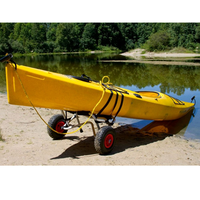 Chariot de transport de kayak universel FOYO avec canoës planches à pagaie tapis de flotteur et piston de bateaux Jon compatible pour une utilisation marine