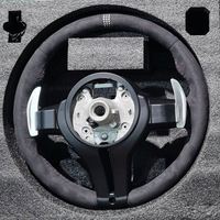 Volant de voiture en fibre de carbone et daim pour BMW F10 F11 F12 F22 F30 F31 F32 F33 F34 F83 F85 F20 E90 X3 X4 X5 X6 Série F