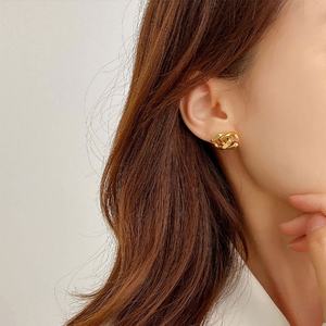 Bulk Custom Waterproof Stainless Steel <b>Earrings</b> 18k Gold Plated <b>Fine</b> <b>Stud</b> <b>Earrings</b> Based Designer <b>Earring</b> for Women Teen Girls - Product Image 2