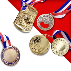 Fabricants de sport Logo personnalisé Médaille miraculeuse en métal Bijoux de football vierge Médaille Sport Bicyclette Ride Médailles et trophées - Product Image 1