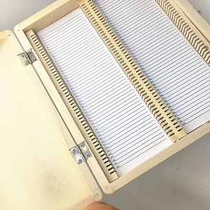 Suministro directo de fábrica de cajas de madera para diapositivas de 100 piezas, cajas de diapositivas para instrumentos de enseñanza, cajas para especímenes biológicos - Product Image 3