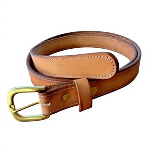Proveedor al por Mayor de Cinturones de Cuero Vacuno 100% Original con Hebilla de Acero, Impresión de Logotipo Personalizado, Cinturones Vintage Resistentes y Modernos para Hombre - Product Image 5
