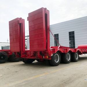 Heavy-duty 7 8 Axle 100-120 Ton Heavy-duty Low Flatbed <b>Trailer</b> for Heavy Transportation, Low Flatbed/low Bed Semi Truck <b>Trailer</b> - Product Image 6
