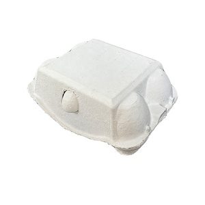 Paquete de 6 Cajas de Huevos Desechables, Contenedor Vacío de Cartón Grueso, Pulpa Natural, Bandeja para Huevos - Product Image 3