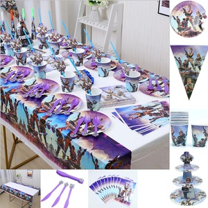 Decoración para Fiesta <span class=keywords><strong>de</strong></span> Cumpleaños con Temática <span class=keywords><strong>de</strong></span> <span class=keywords><strong>Fortnite</strong></span>, Platos y Vasos, Globos <span class=keywords><strong>de</strong></span> Aluminio con Diseño <span class=keywords><strong>de</strong></span> Alpaca y Llama, Artículos para Fiestas Infantiles y Baby Shower - Product Image 4