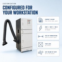 Bras d'aspiration flexible avec capot anti-poussière, collecteur de poussière portable pour l'extraction des fumées de soudage, collecteur de poussière industriel à cartouche