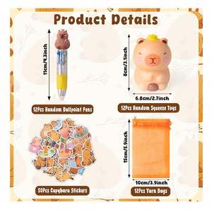 Colección de Juguetes Blandos de Capibara de TPR Ecológicos con Tecnología de Ascenso Lento Avanzado, Juguetes Blandos Kawaii Mochi Taba Kit, Juguetes Antiestrés para Apretar - Product Image 5