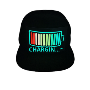 Gorra de Béisbol Negra con Luces LED Activadas por Voz, Recargable de 3V, Nueva Generación, para Fiesta de Navidad SW, Molde Privado - Product Image 1