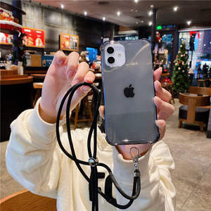 <span class=keywords><strong>Coque</strong></span> <span class=keywords><strong>transparente</strong></span> en TPU souple <span class=keywords><strong>avec</strong></span> lanière pour <span class=keywords><strong>iphone</strong></span>, pour <span class=keywords><strong>iphone</strong></span> 12 Pro, <span class=keywords><strong>11</strong></span> Pro Max, XS Max, XR, X, 7, 8 Plus - Product Image 2