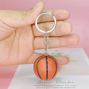 Porte-clés en forme <span class=keywords><strong>de</strong></span> ballon <span class=keywords><strong>de</strong></span> <span class=keywords><strong>basket</strong></span> <span class=keywords><strong>NBA</strong></span> européen et américain, en acrylique, pendentif pour <span class=keywords><strong>sac</strong></span> à main, en alliage <span class=keywords><strong>de</strong></span> zinc, 4x10cm - Product Image 4