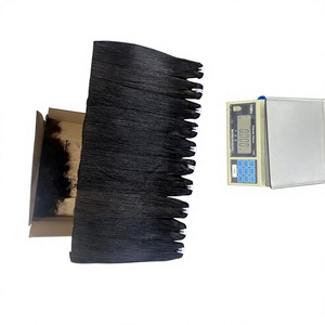 Extensions de cheveux humains vietnamiens 100% naturels, tissage double drawn, lisses, noir naturel, vente en gros - Product Image 1