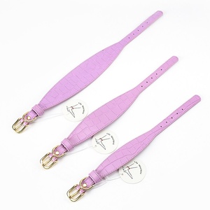 Collier et laisse pour chien Bouledogue <span class=keywords><strong>italien</strong></span> et Whippet, modèle 87, motif crocodile large et doux, sans matériau, fournitures pour animaux de compagnie - Product Image 3
