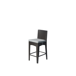 Moderno de lujo al aire libre <span class=keywords><strong>terraza</strong></span> Bistro ratán mimbre alta <span class=keywords><strong>Bar</strong></span> comedor silla muebles conjunto al aire libre Muebles de Jardín conjuntos - Product Image 5