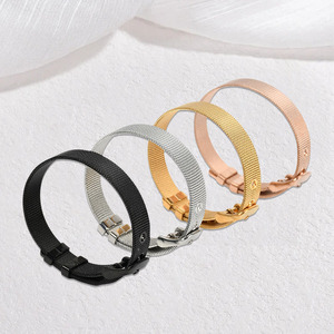 <span class=keywords><strong>Bracelet</strong></span> de montre en acier titane en gros pour hommes et femmes, pour couples, accessoires de bijoux de mode DIY - Product Image 4
