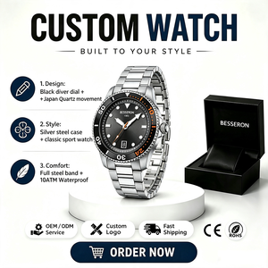 Reloj de Pulsera de Cuarzo Japonés de Lujo para Hombre, de Alta Calidad, 5ATM, con Correa Giratoria de Acero Inoxidable, Se Acepta OEM, Esfera de 42 mm, Venta al Por Mayor - Product Image 1